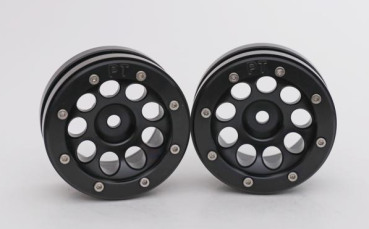 Preview: Beadlock Wheels PT- Ecohole Schwarz/Schwarz 1.9 (2 St.)