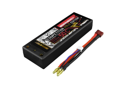 BRAINERGY LiPo Akku 2s1p 7,4V 5400mAh 50C Goldkontakt Ø5,0mm Hardcase