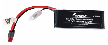 LiPo Akku 2S 7,4V 3000mAh 25C T-Stecker