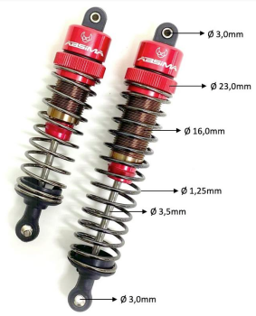 Preview: Alu Stoßdämpfer 100mm 1:8 (2)