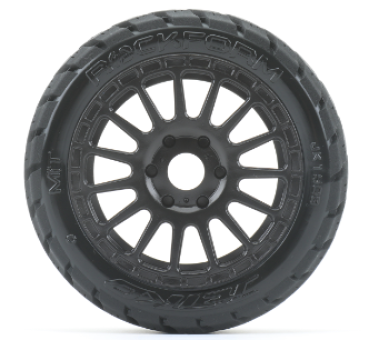Preview: Jetko EX Rockeform 1:8 Buggy Belted Tyre Black Wheels 17mm Hex (2)