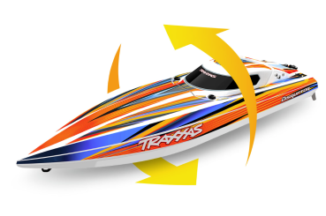 TRAXXAS DISRUPTOR 26 Zoll V-Rumpf Boot 75cm 64+km/h Selbstaufrichtung ohne Akku und Ladegerät