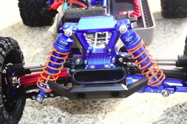 Preview: GPM Racing Alu Stoßdämpfer Rustler 4x4, Hoss, Slash 4x4 vorne 87mm