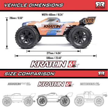 1/8 KRATON 6S 4X4 RTR Brushless Speed Truck