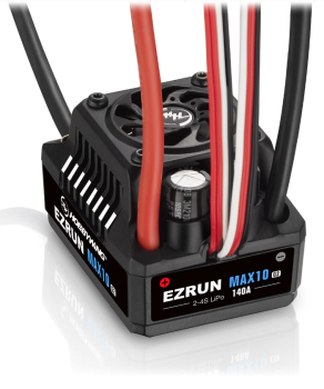 Preview: Hobbywing Ezrun MAX10 G2 Regler 140 Amp, 2-4s LiPo, BEC 5A