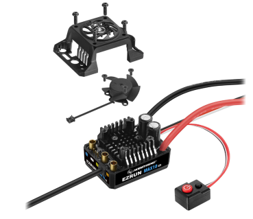 Preview: Hobbywing Ezrun MAX10 G2 Regler 140 Amp, 2-4s LiPo, BEC 5A