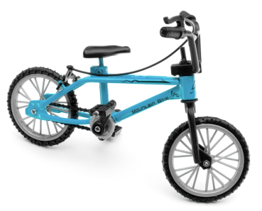 BMX Fahrrad blau für RC-Crawler 1/10