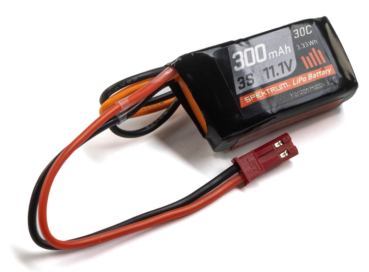 3S 11.1V 300mAh 30C LiPo Battery: RCY BEC