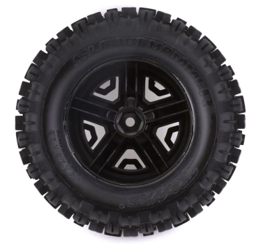 Preview: Traxxas Sledgehammer Reifen auf schwarz chrome 2.8 Felgen Stampede 4x4 BL-2S / VXL, Hoss