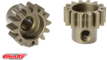 Team Corally - M1.0 Pinion - Short - Hardened Steel - 14 Teeth - Shaft Dia. 5mm