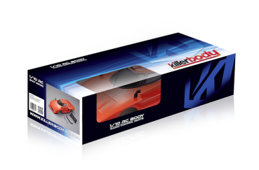 Preview: Killerbody Lancia Stratos 1977 Karosserie Orange 195mm RTU