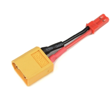 Adapterkabel - XT-60 Stecker = BEC Buchse - 20AWG Silikon Kabel - 1 St