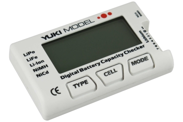 Digital Battery Capacity Checker • NiCd • NiMH • LiFe • LiPo