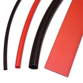 2,5mm Schrumpfschlauch Schwarz/Rot je 30cm