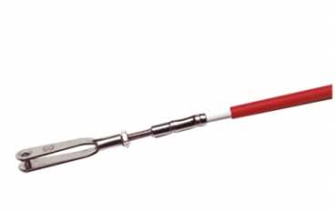 Bowdenzug rot 1,0m 0,8mm Stahldraht