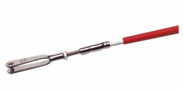 Bowdenzug rot 1,5m 0,8mm Stahldraht