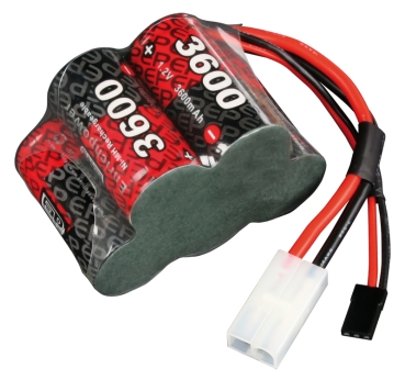 NiMH 3600mAh, 3+2 Sub-C Zellen, 1:5 Empfänger Akku