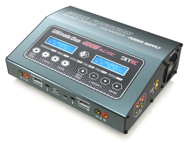 2-Fach Ladegerät D400 AC/DC 2x200W LiPo 1-7S 20A