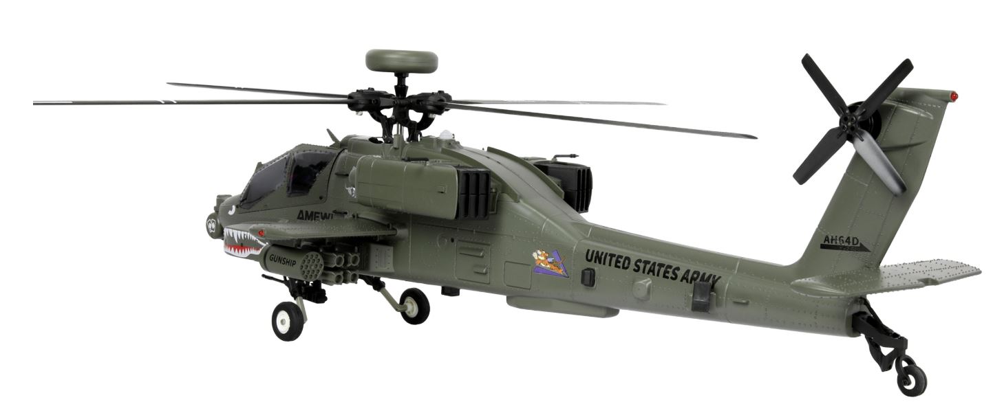 Modellbau Albl - Apache AH-64D CP Helikopter 6G/3D RTF grün