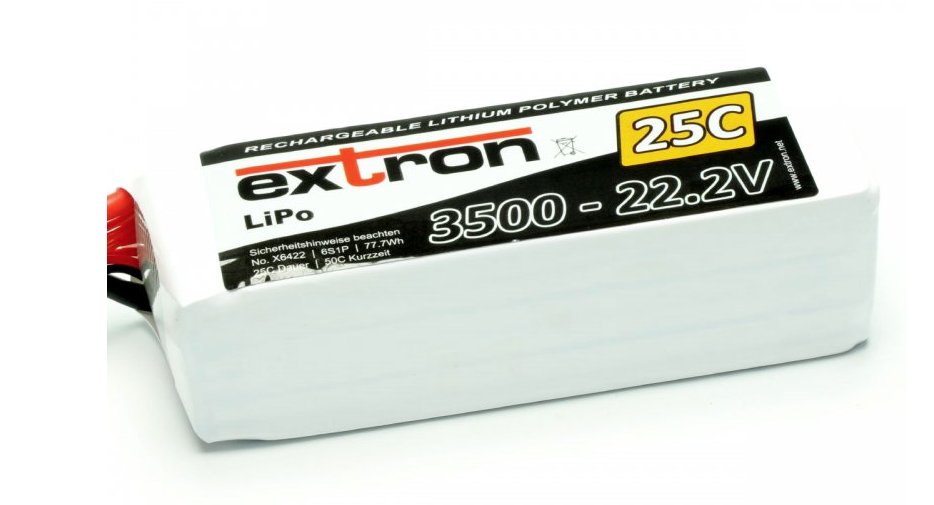 Batteria LiPo Extron X2 800 - 7.4V (25C/50C) Per Extron X6404