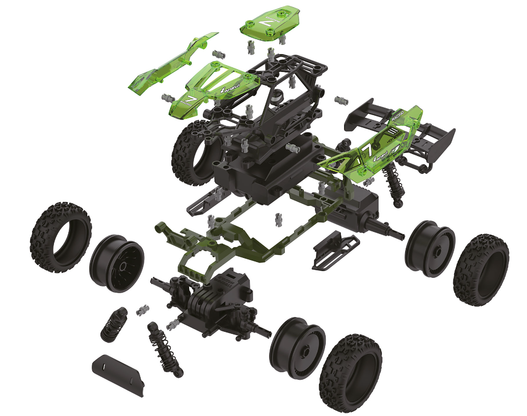 Moyeux De Direction Alu Orange TEAM-C (x2) – Pour Buggy 2WD, Réf TU0275