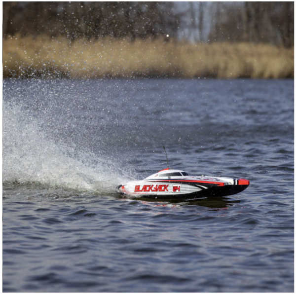 Blackjack 24" V2 Catamaran Brushless: 61cm 70kmh+ RTR, Vegas Offshore