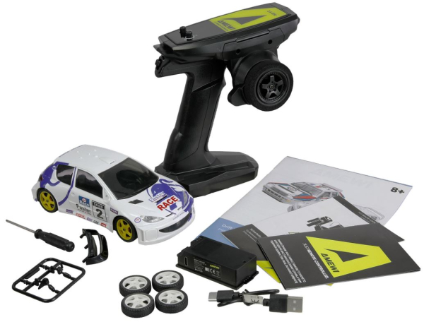 Drift Scale Car PR28 206 mit Gyro 4WD 1:28 RTR Peugeot