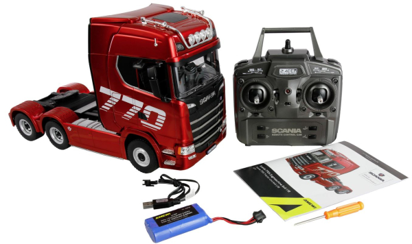 Scania 770 S Zugmaschine 6x4 1:18 RTR rot