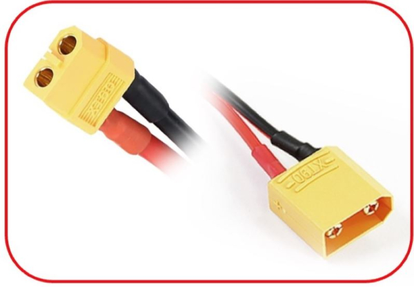 Ladekabel XT60 auf XT90 15cm