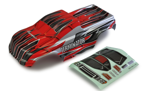 KAROSSERIE TERMINATOR MT ROT 1:10, FERTIG LACKIERT