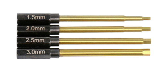 Rockamp Schnellwechsel Innensechskant 4in1 HSS Titan beschichtet
