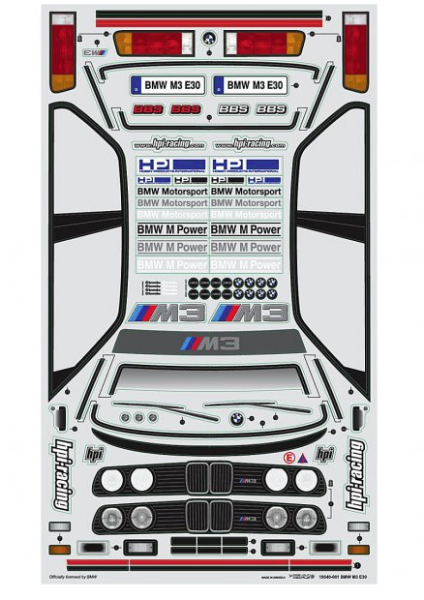 BMW M3 E30 BODY (200mm)