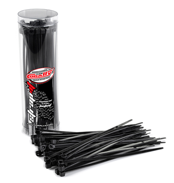 Team Corally - Strap-it - Cable Tie Raps - Black - 2.5x100mm - 50 pcs Kabelbinder