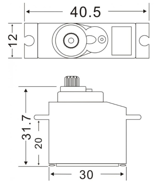 MASTER Servo DS3012 17g
