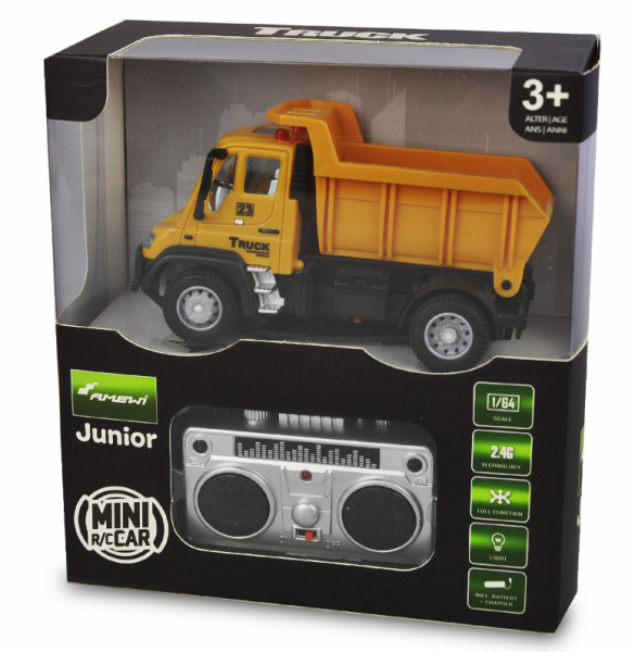 Mini Truck Kipper 1:64 RTR gelb