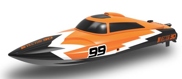 MODSTER Vector SR30 22km/h 30cm Rennboot Brushed 2S RTR orange