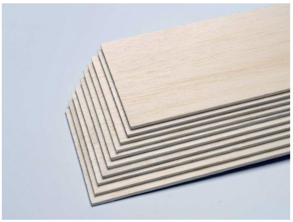 Balsabretter 4.0mm x 100mm x 1000mm
