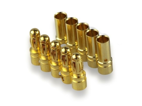 Goldkontakt 3mm 5 Paar