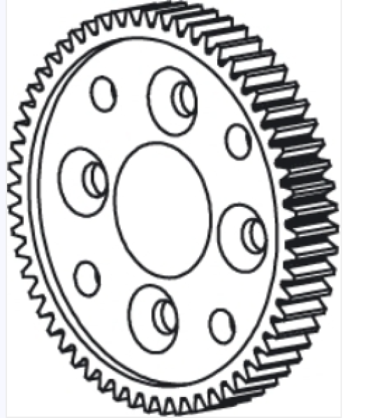 Hauptzahnrad Toxic/Akron 65T Jamara 505145