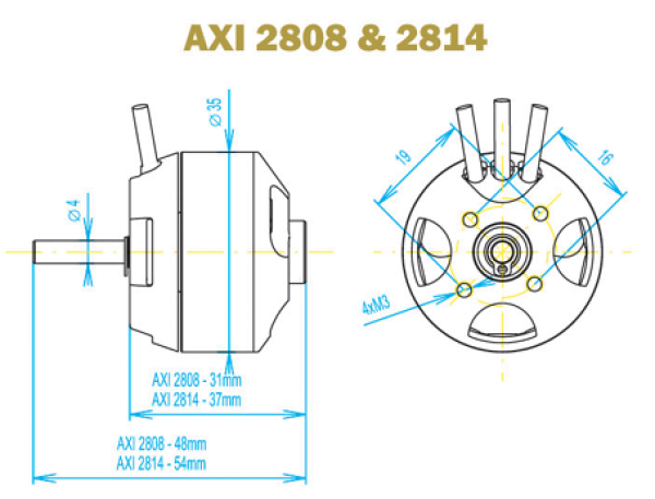 AXI 2808/24 GOLD LINE