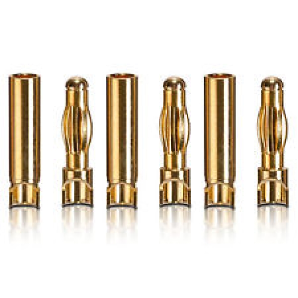 Goldkontakt 4mm 3 Paar