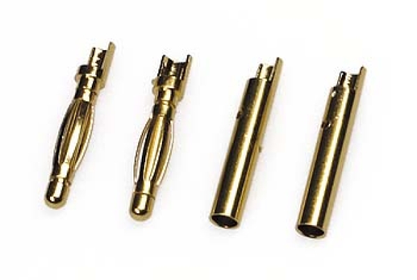 Goldkontakt 2mm 2 Paar