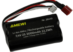 Li-Ion Akku 2S 7,4V 3000mAh T-Stecker