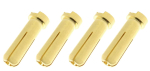Connector - 5.0mm - Gold Plated 90 Deg - Male - 4 pcs