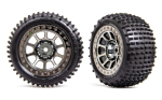 Traxxas Alias 2.2 Reifen hinten auf schwarz Chrom Felge