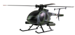 Hughes MD500 Helikopter Militär 4-Kanal 6G RTF grau