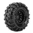 CR-Rowdy Reifen supersoft auf 1.0 Felge schwarz 7mm (2) LOUISE 1/18-1/24 Mini-Crawler - TRX-4M, SCX24