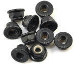 Traxxas Radmutter 4mm mit Flansch Nylon schwarz